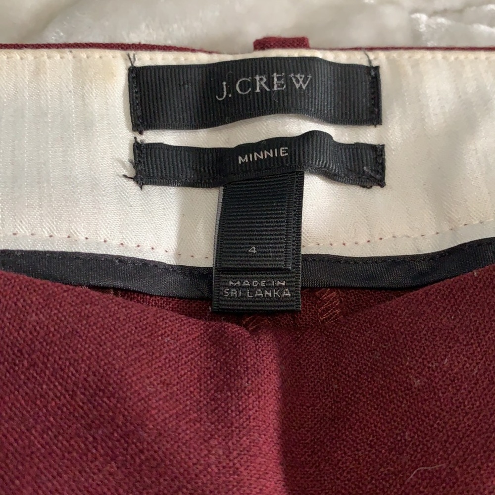 J Crew Wool Blend Minnie Pant - Picture 2 of 3